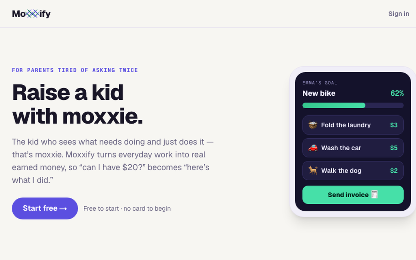 Moxxify website
